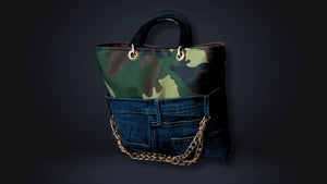 Camo Denim Kirksey Tote