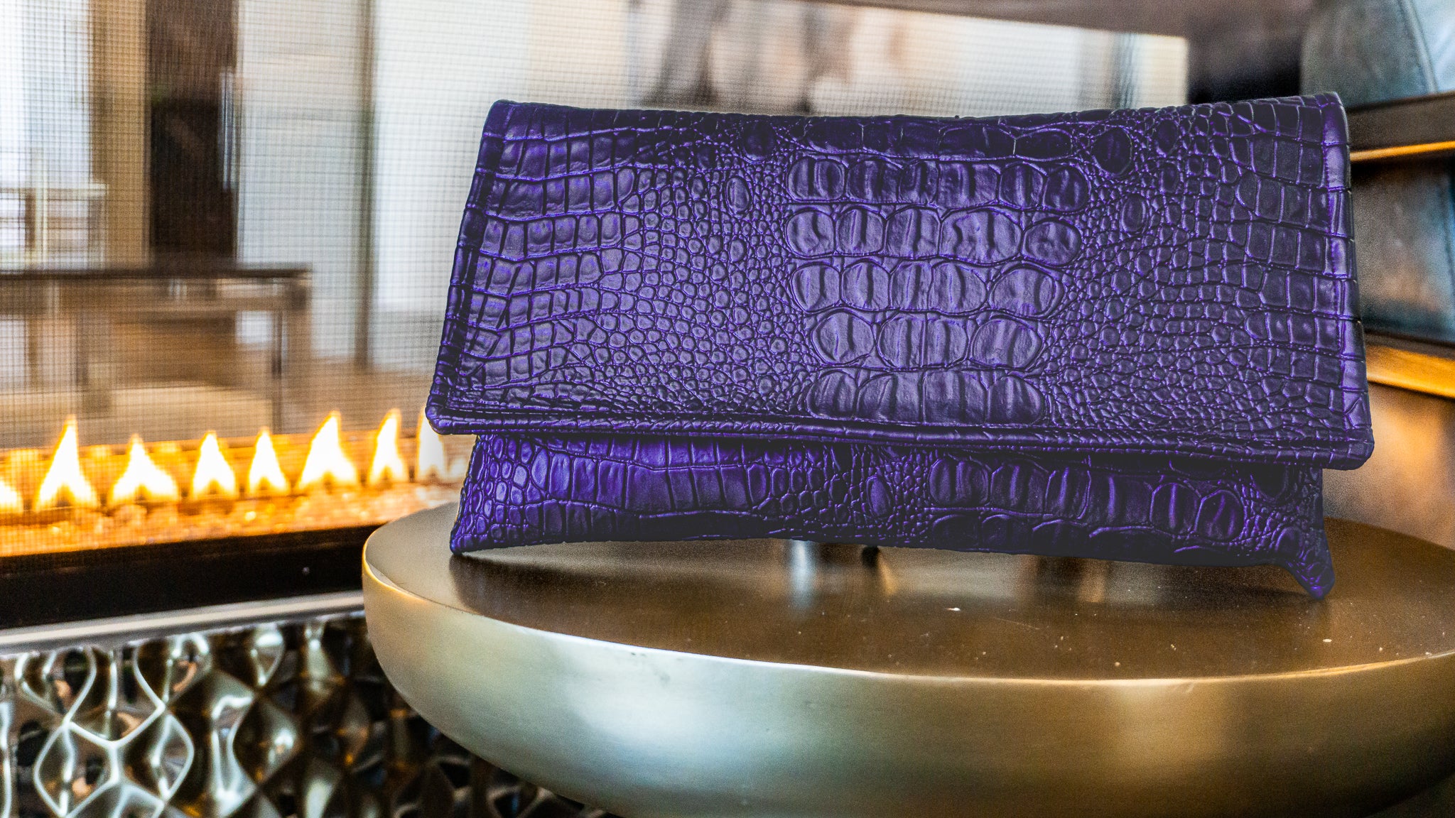 Ms. Jones Clutch - Purple