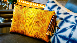 Louine Clutch - Yellow